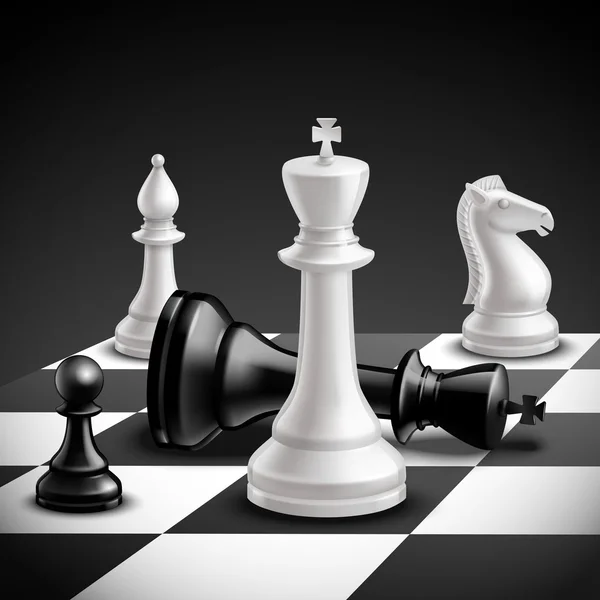 Jeu d'échecs réaliste — Image vectorielle