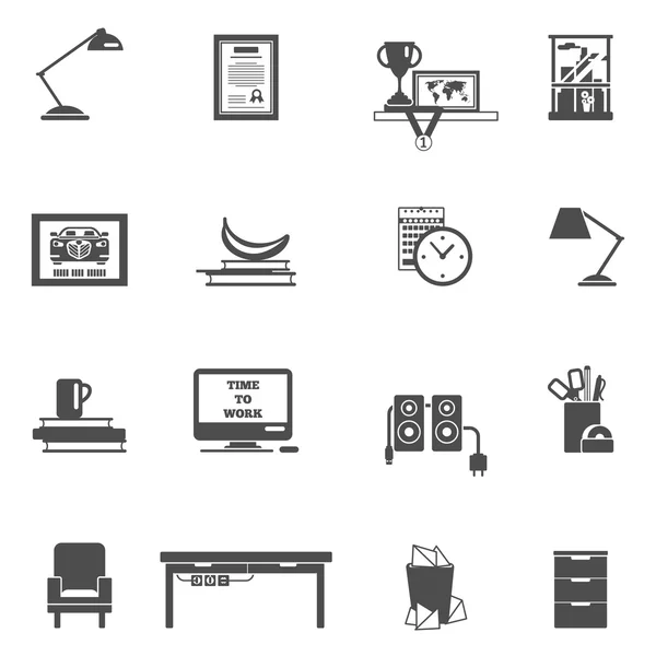 Room Interior Icons — Stock Vector