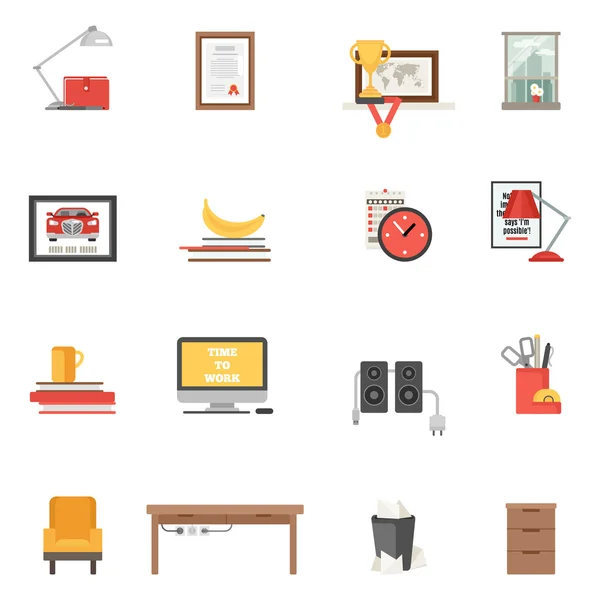 Room Single Icons — Stock Vector