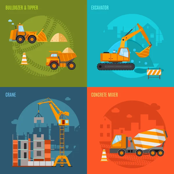 Construction Concept Set — Stockvector