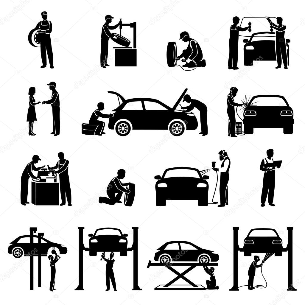 Mechanic Icons Black