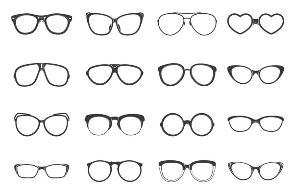 眼镜设置平 — 图库矢量图片