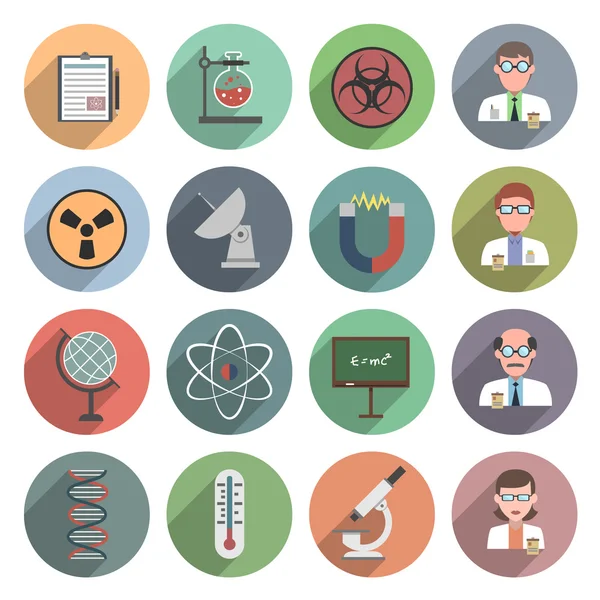 Science Icon Flat — Stock Vector