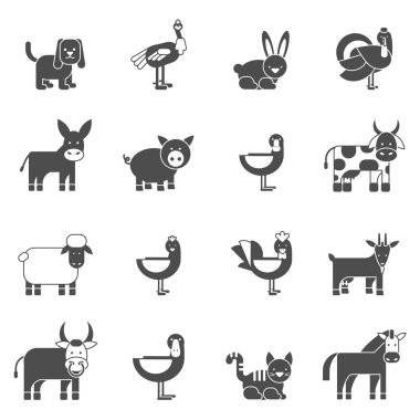 Evcil hayvanlar Icons set