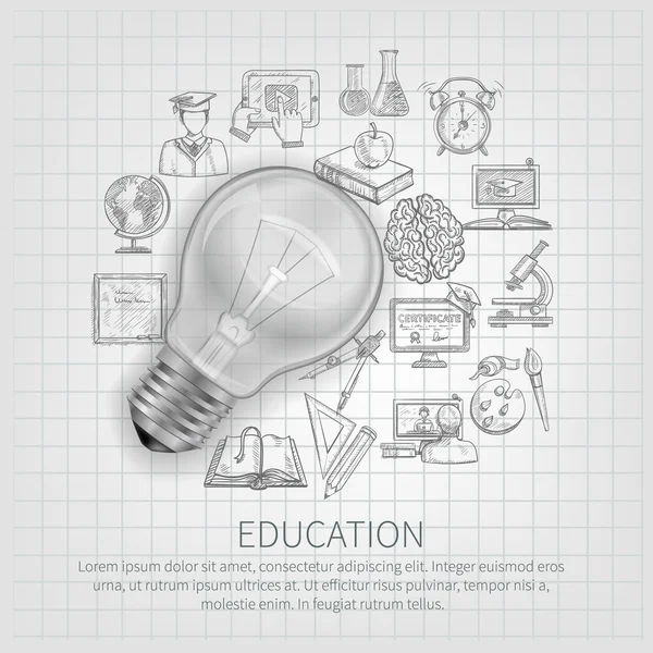 Concept d'éducation Illustration — Image vectorielle