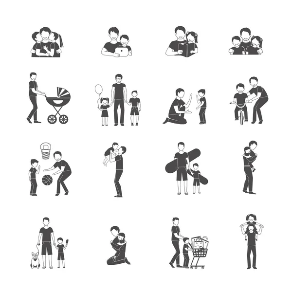 Conjunto de iconos de la paternidad — Vector de stock