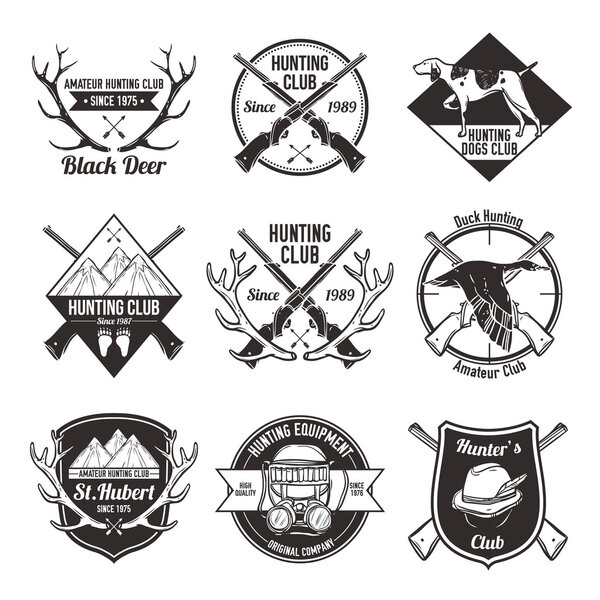 Винтажные охотничьи этикетки
