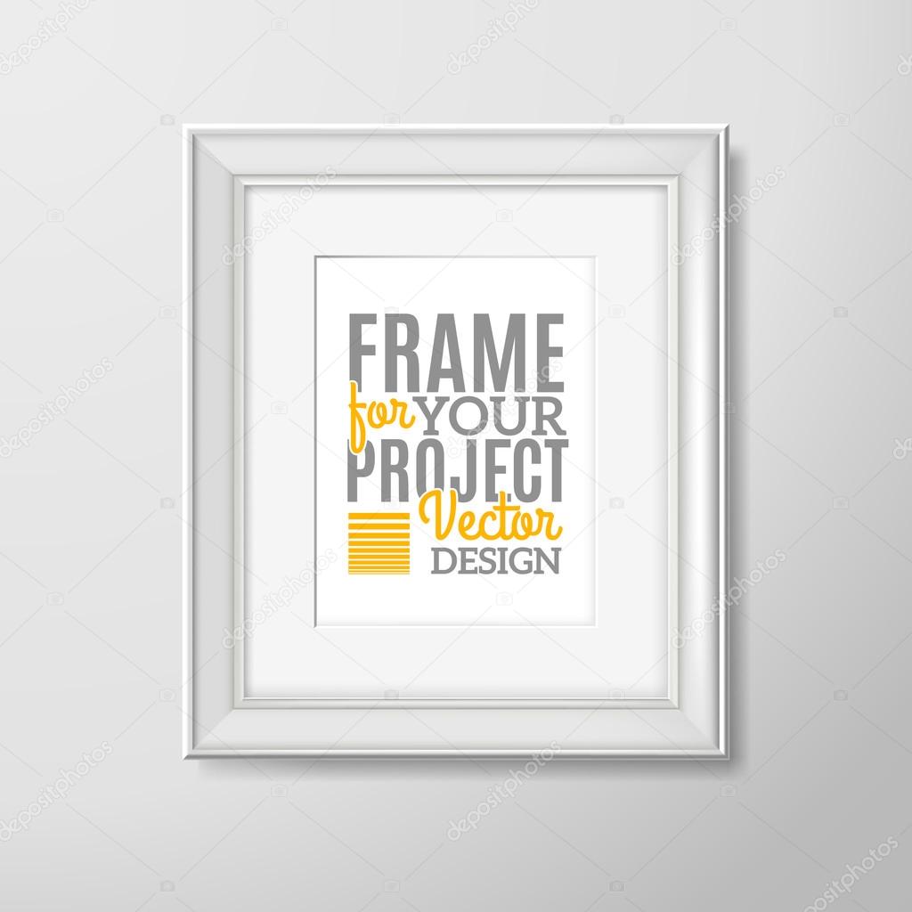 Wall photo frame square icon
