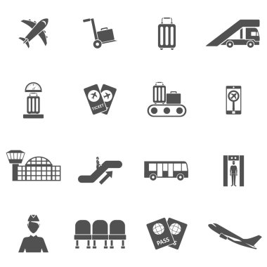 Havaalanı Icons set