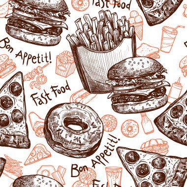 fast-food sorunsuz desen