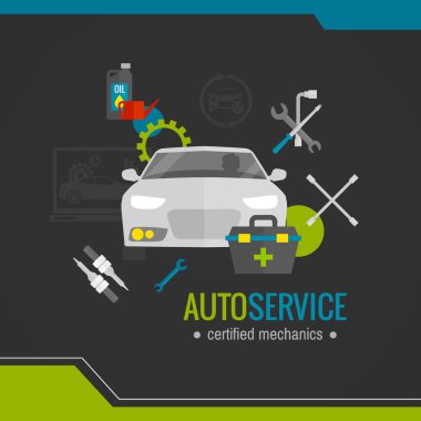 Auto Mechanic Flat Icon