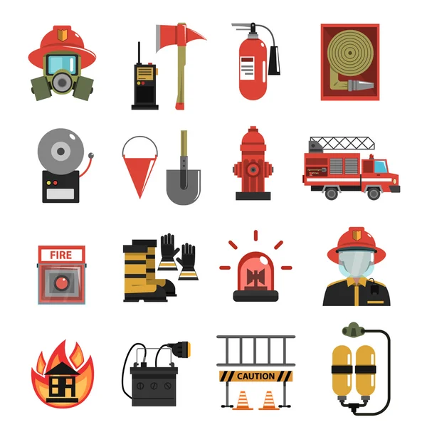 Fire Icon Flat — Stock Vector