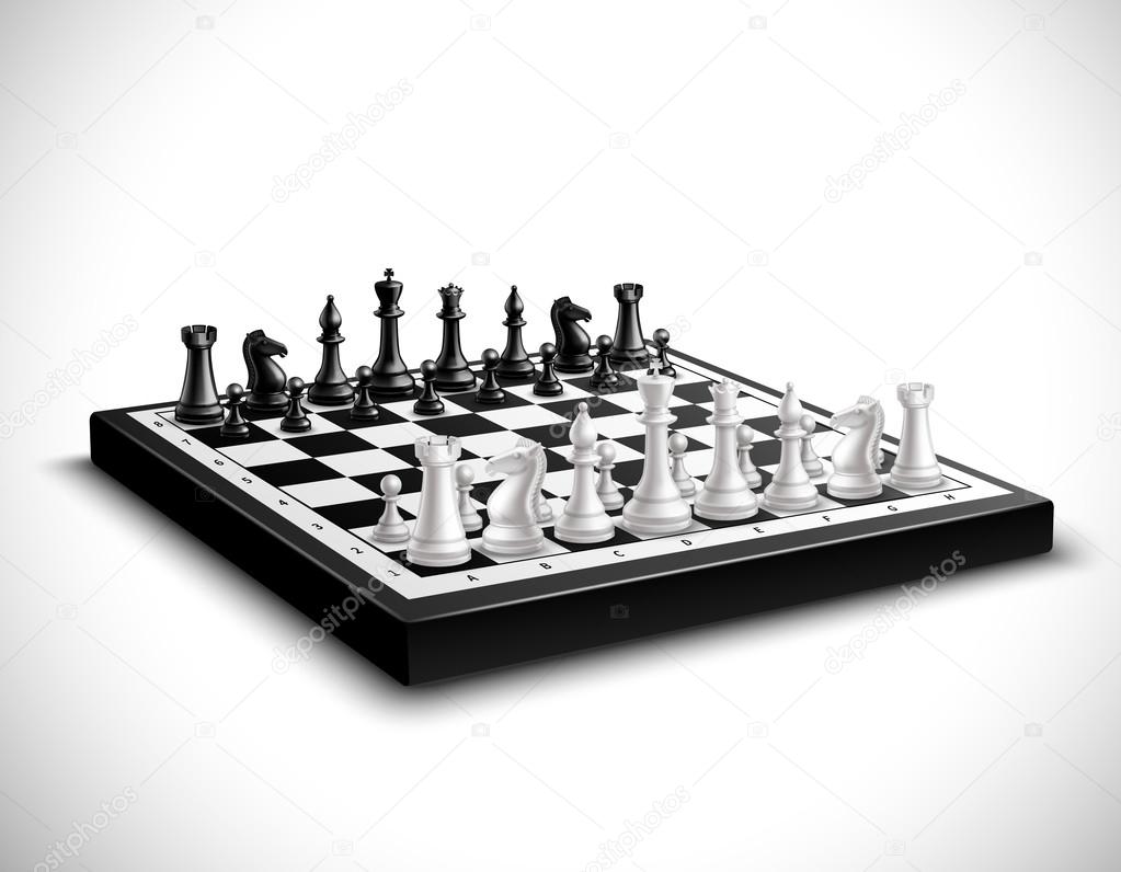 Realistic Chess Board Illustration