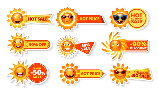 Zomer verkoop tags — Stockvector