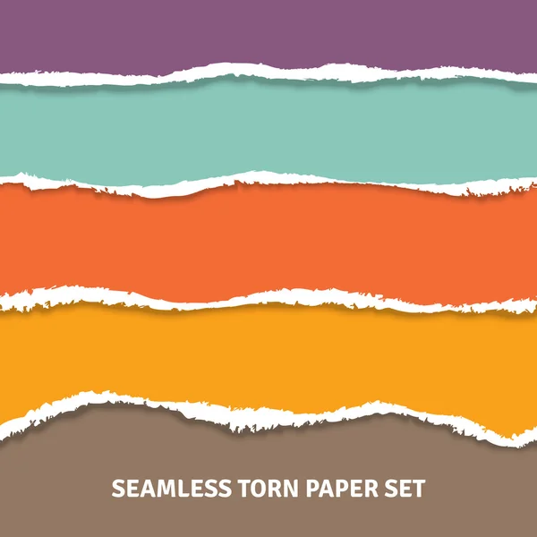 Seamless Torn Paper Concept — Stock Vector