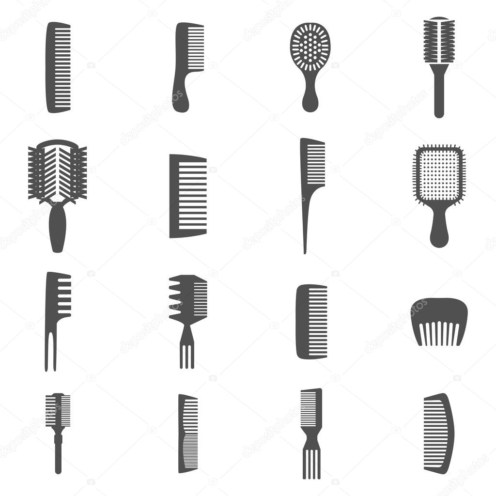 Comb Icons Set