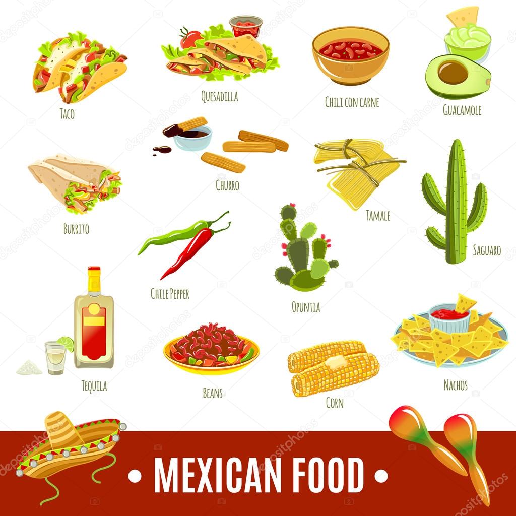 Mexican Food Icon Set