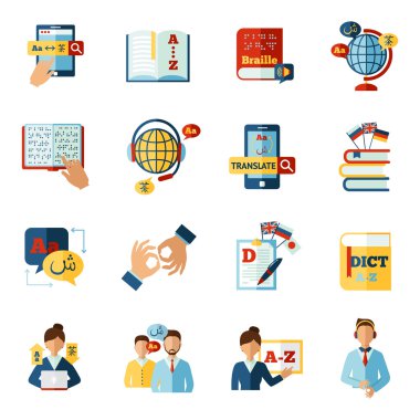 Çevirmen Icons Set