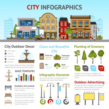 Şehir Infographics Set