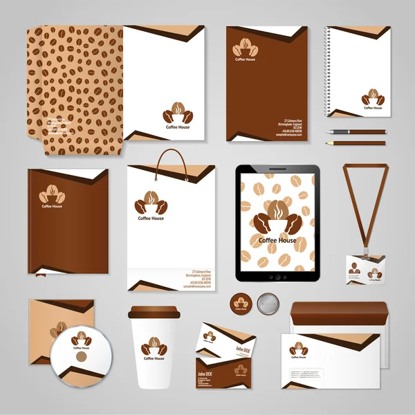 Identité du café — Image vectorielle