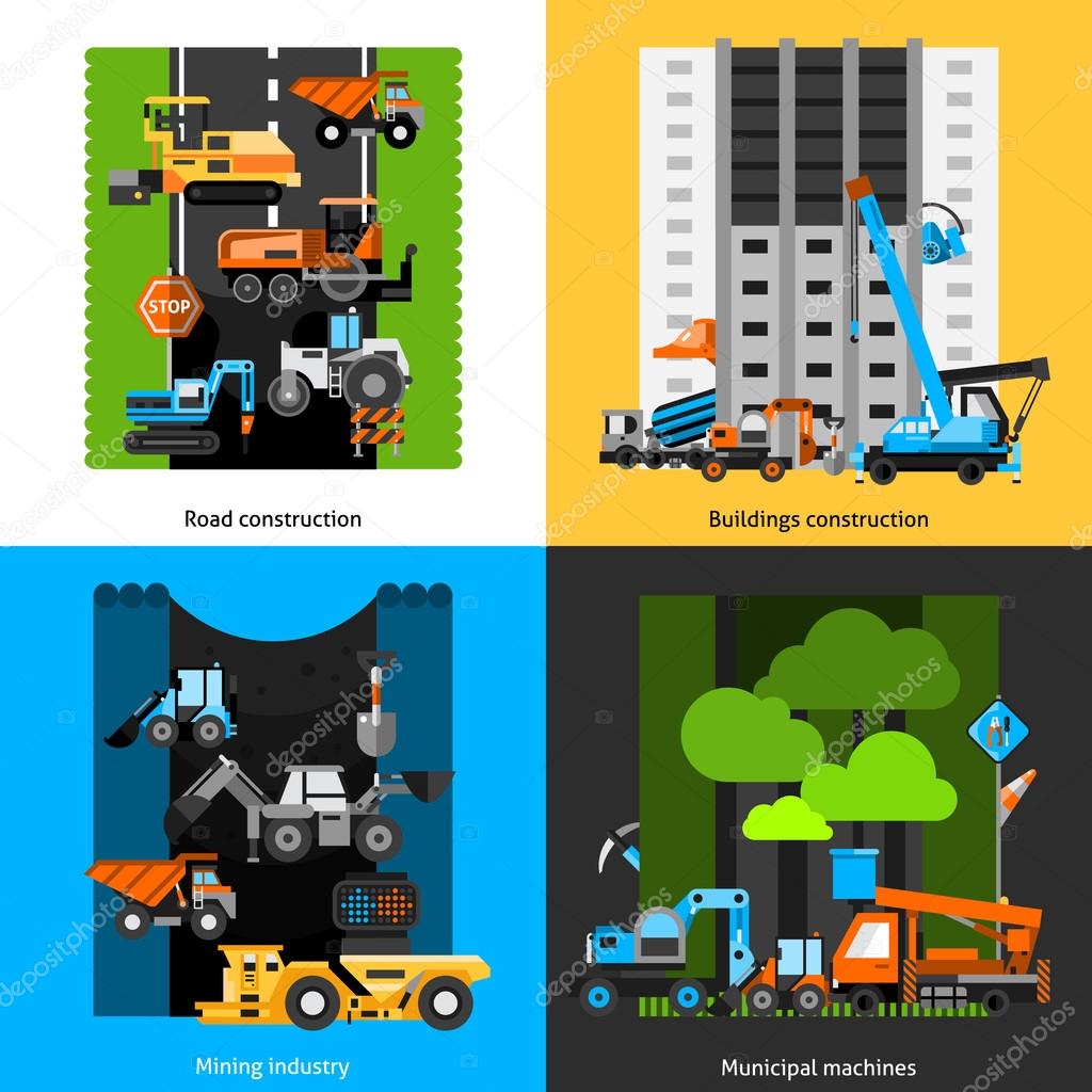 Construction Industry Icons Set