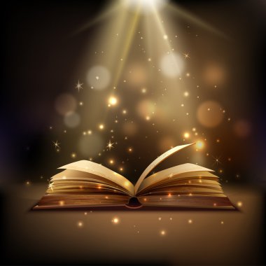 Magic Book Background clipart