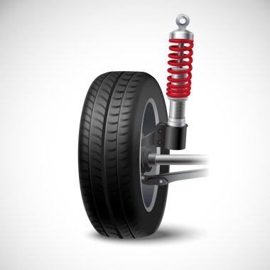 Car Suspension Illustration