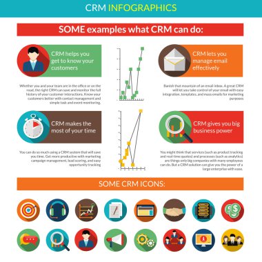 CRM Infographics Set