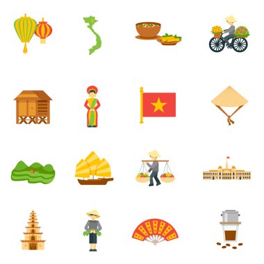 Vietnam Icons set