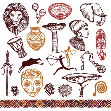 Afrika Doodle Set