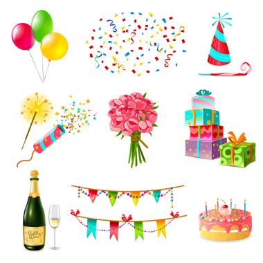 Celebration Icons Set clipart