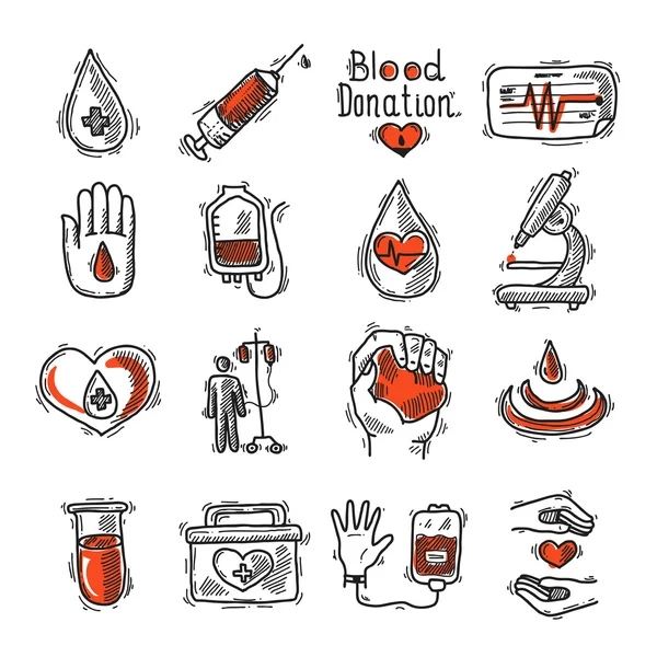 Donor Icon Set — Stock vektor