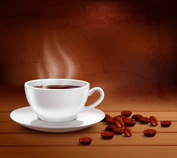 Caffè sfondo illustrazione — Vettoriale Stock