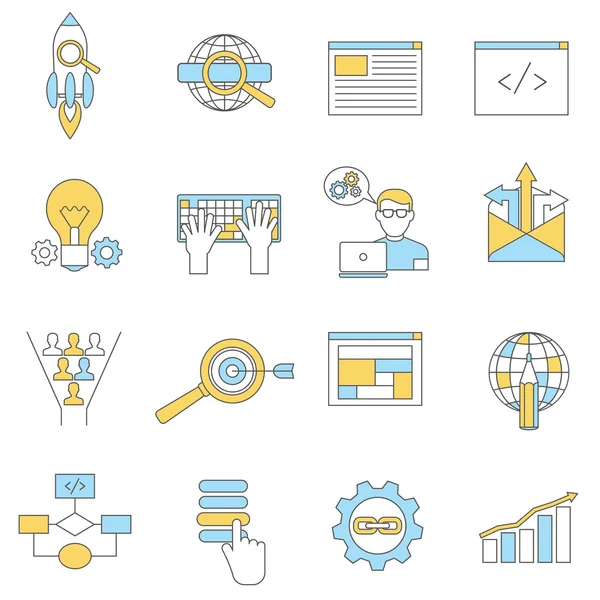 Web Icons lijn — Stockvector