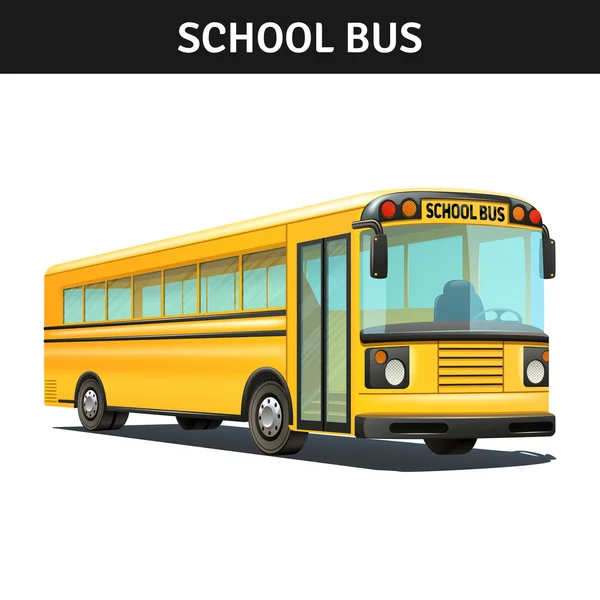 Σχεδιασμού σχολικού λεωφορείου — Διανυσματικό Αρχείο