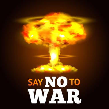 Nuclear Explosion Poster clipart