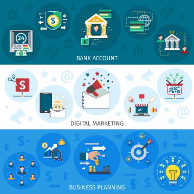 Pazarlama afiş bankacılık ayarla