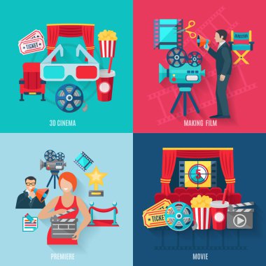 Film yapımı Icons Set