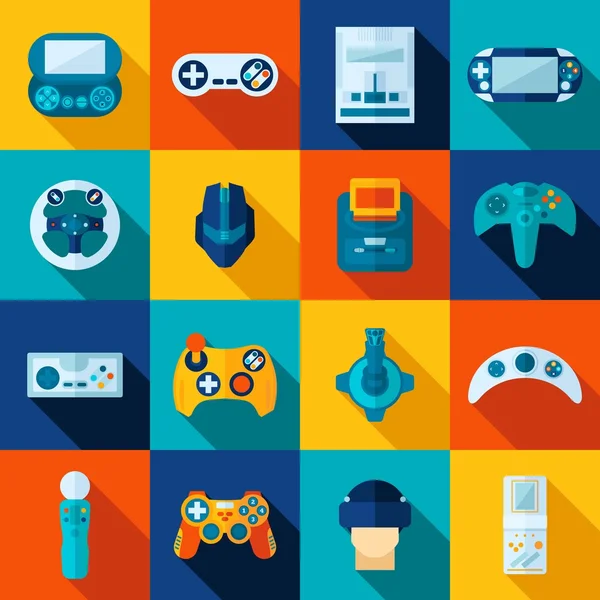 Conjunto de iconos de videojuego — Vector de stock