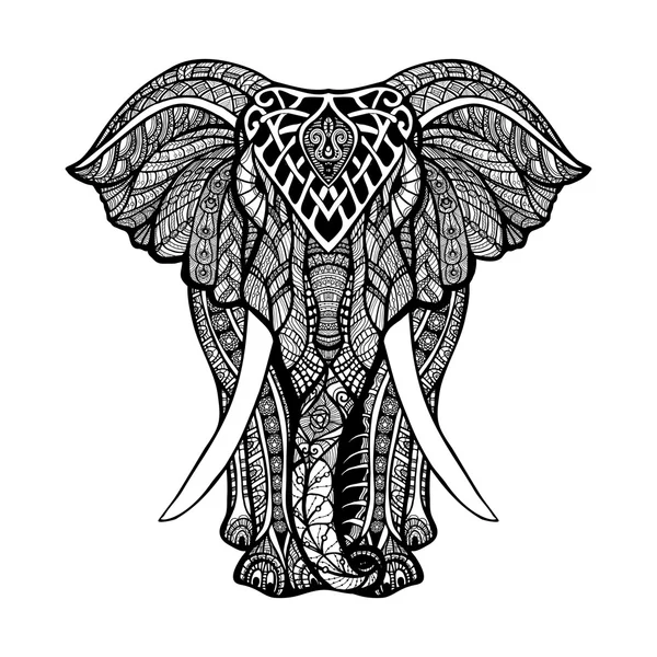 Ilustração elefante decorativo —  Vetores de Stock