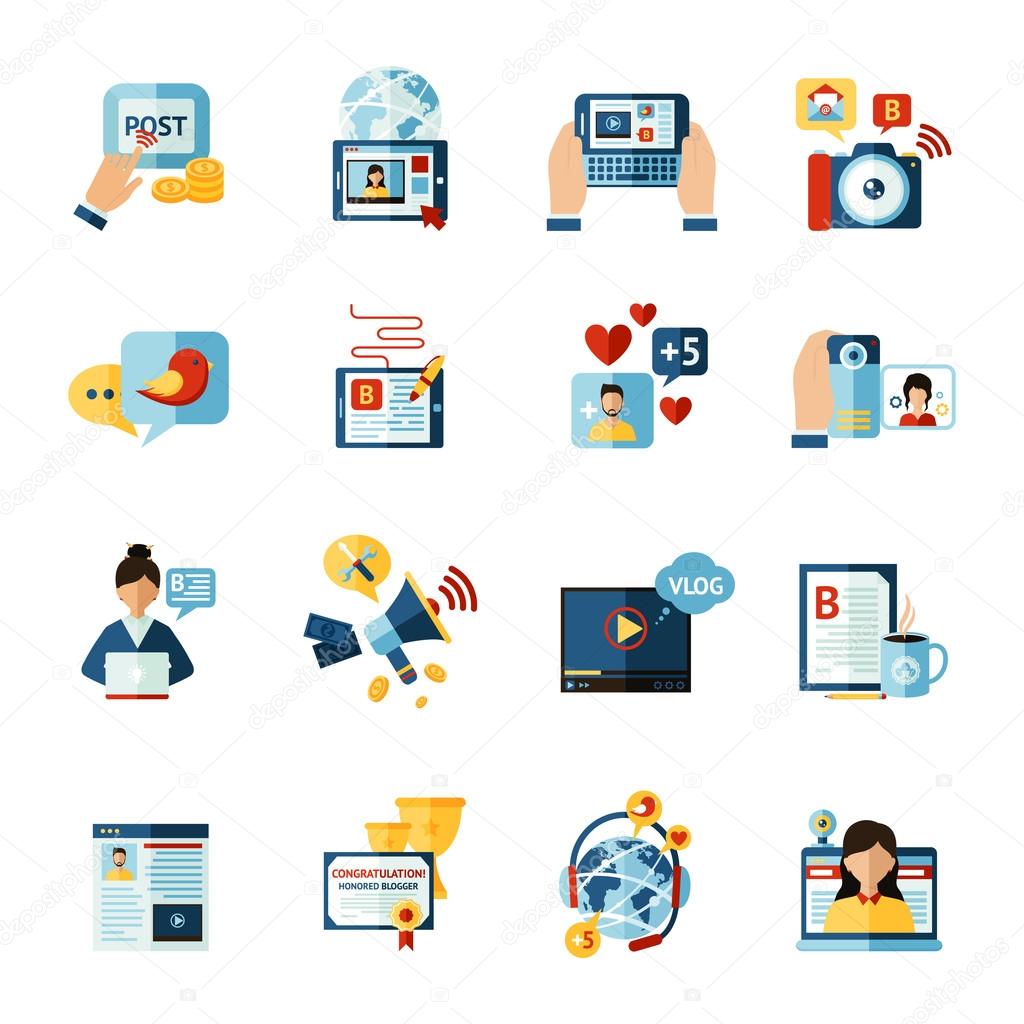 Blogger Icons Set