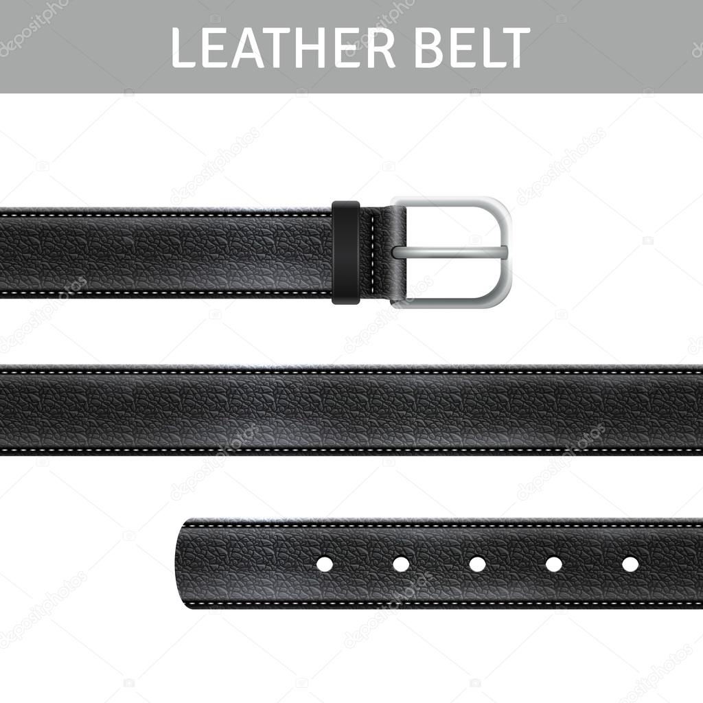Leather Belt Set