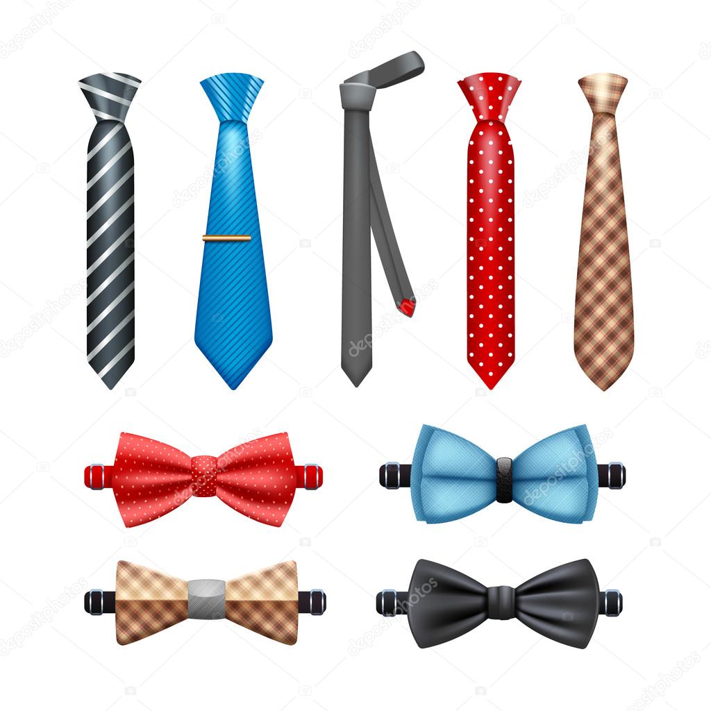 Tie And Bow Tie Set