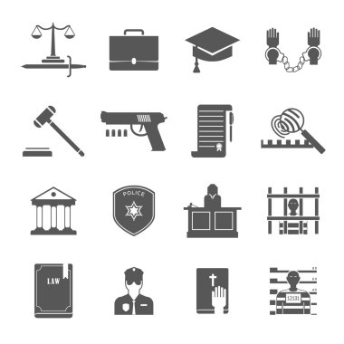 Hukuk İcra Icons Set