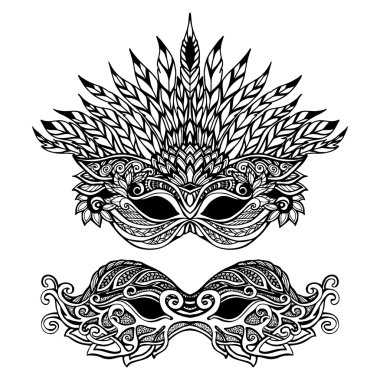 Dekoratif karnaval maskesi