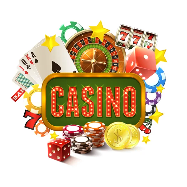 Casino Rahmen Illustration — Stockvektor