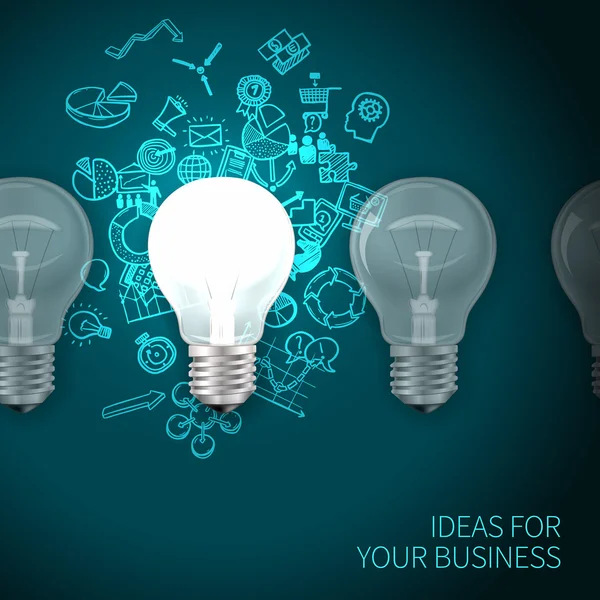 Business Idea Poster — Stockový vektor