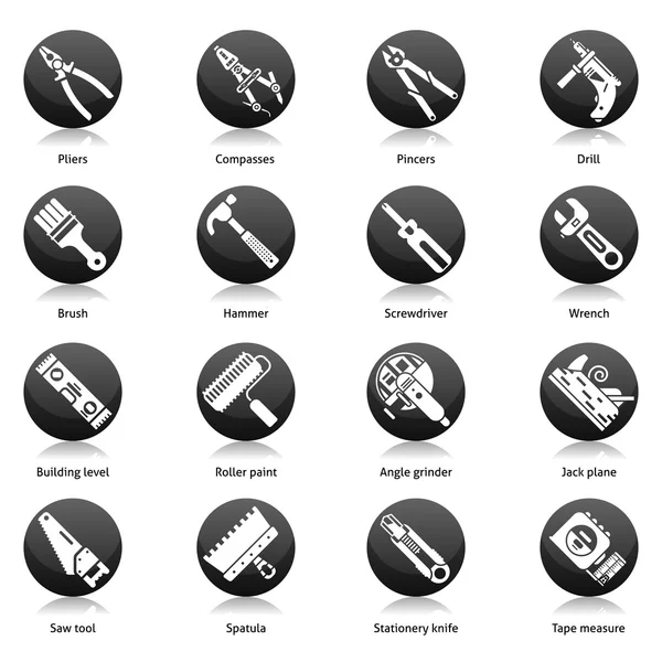 Diy Icons Black — Stock Vector