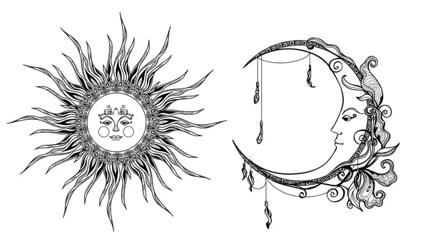64 185 Sun And Moon Vector Images Free Royalty Free Sun And Moon Vectors Depositphotos