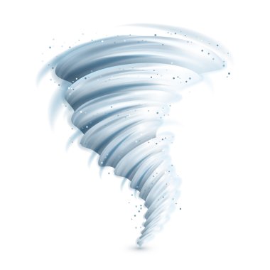 Realistic Tornado Illustration clipart